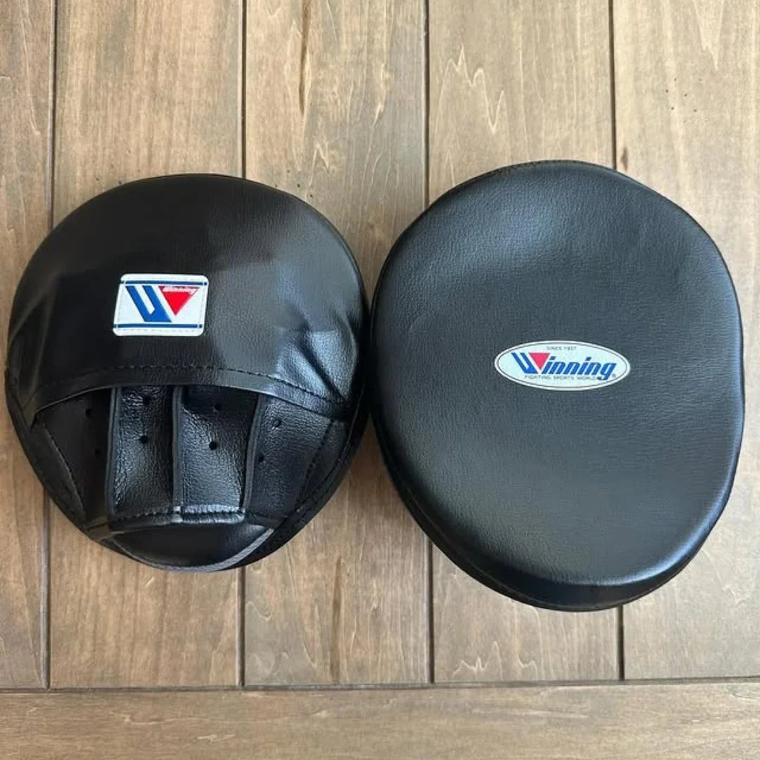 Front Back Winning Black Boxing Punch Mitts
